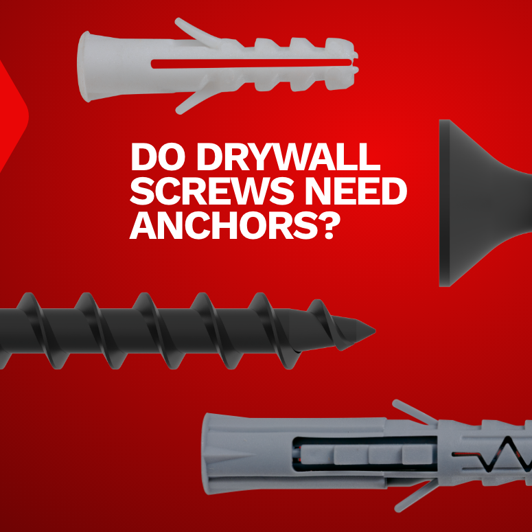 Do drywall screws need anchors? Screw Stop