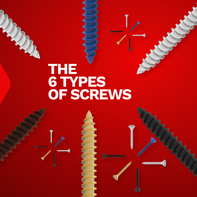 What are the 6 basic types of screws?