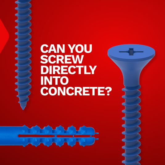 Can you screw directly into concrete?