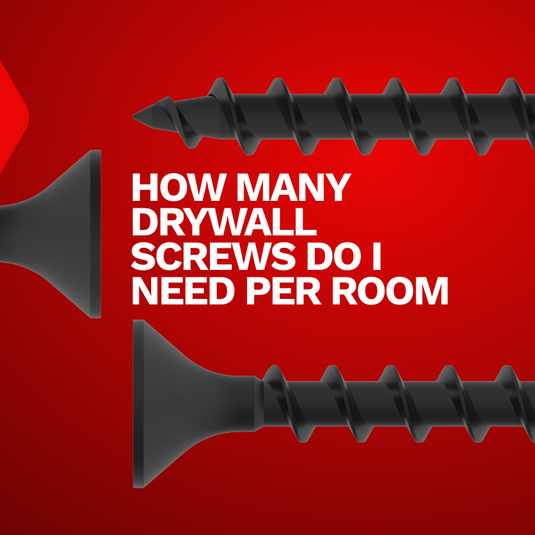 How many drywall screws do I need per room