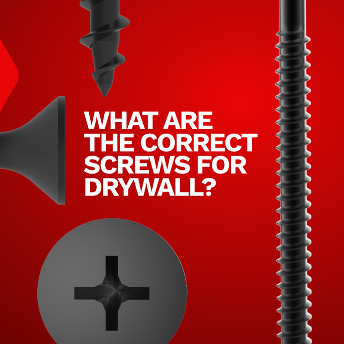 What are the correct screws for drywall?