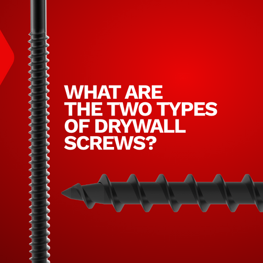 What are the two types of drywall screws?
