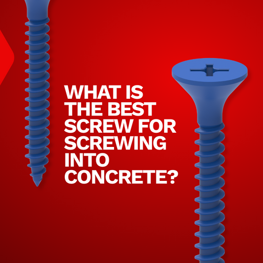What is the best screw for screwing into concrete?