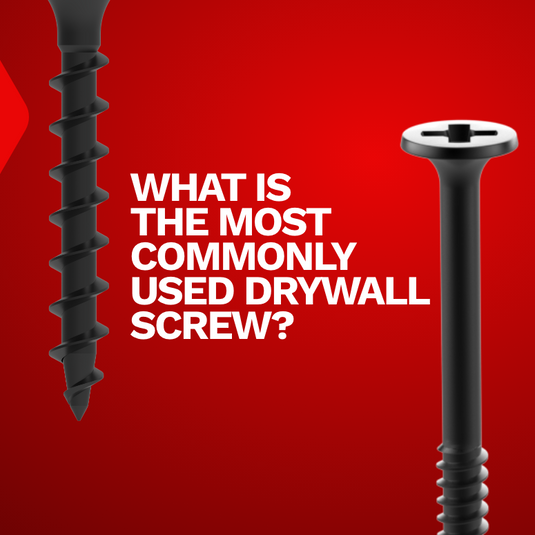 What is the most commonly used drywall screw?